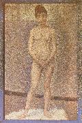 Georges Seurat A standing position of the Obverse France oil painting artist